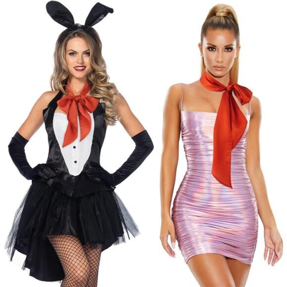 Solid Color Long Neckerchief - Picture 3 of 7